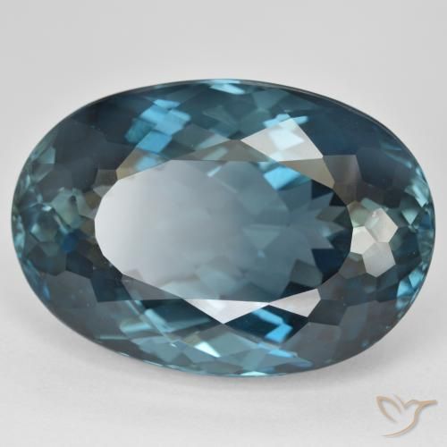 Topázio Londres Azul Natural 48.51ct, oval, VVS
