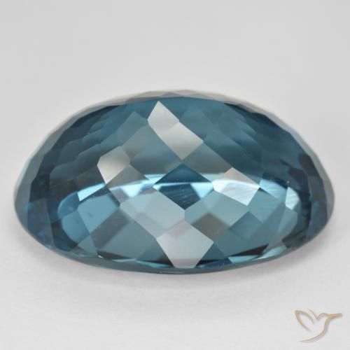 Topázio Londres Azul Natural 48.51ct, oval, VVS