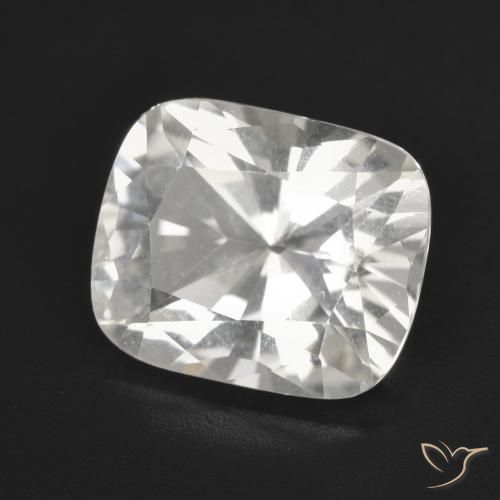 Topázio branco quente Natural 4.84ct, Almofada, VVS