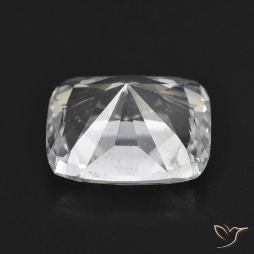 Topázio branco quente Natural 6.43ct, Almofada, VVS