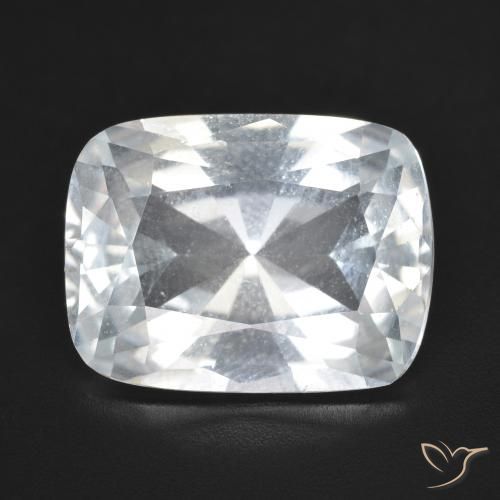 11.22ct Natural Branco Topázio, Almofada, VVS-VS