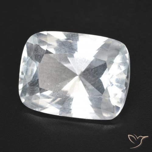 Topázio Branco Natural 11.22ct, Almofada, VVS-VS