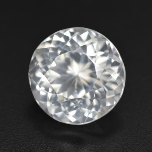 Topázio Branco Natural 5.85ct, Redondo, VVS-VS