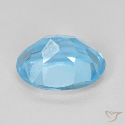 Topázio Azul Suíço Natural 1.68ct, oval, VVS-VS