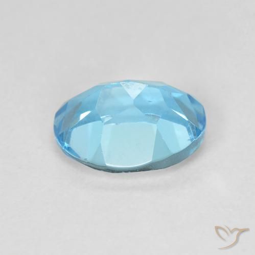 Topázio Azul Suíço Natural 1.68ct, oval, VS