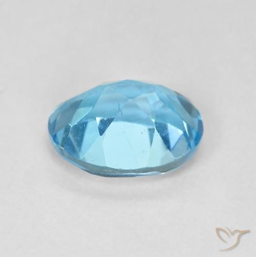 Topázio Azul Suíço Natural 1.77ct, oval, VS