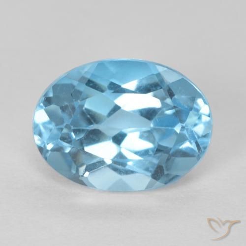 1.67ct Natural Azul Suíço Topázio, oval, VS