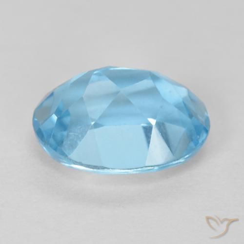 Topázio Azul Suíço Natural 1.67ct, oval, VS