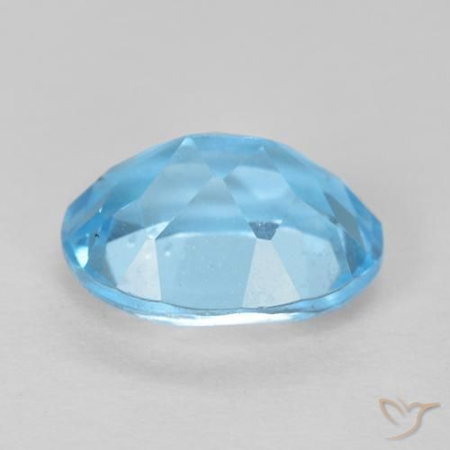 Topázio Azul Suíço Natural 1.61ct, oval, VS