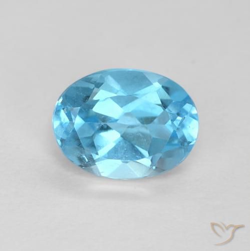 1.68ct Natural Azul Suíço Topázio, oval, VS