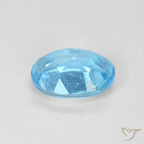 Topázio Azul Suíço Natural 1.68ct, oval, VS