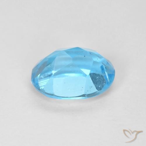 Topázio Azul Suíço Natural 1.72ct, oval, VS