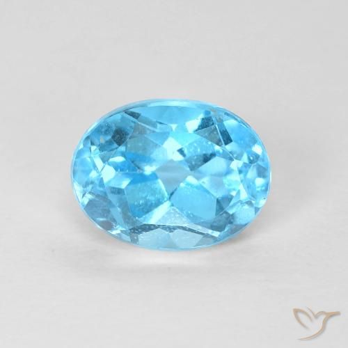 1.69ct Natural Azul Suíço Topázio, oval, VS