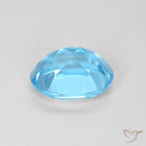 Topázio Azul Suíço Natural 1.69ct, oval, VS