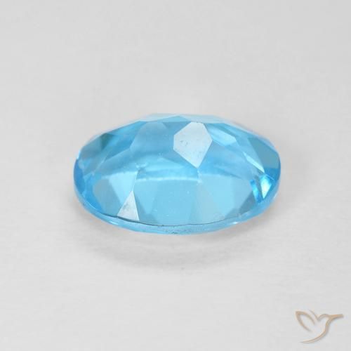 Topázio Azul Suíço Natural 1.66ct, oval, VS