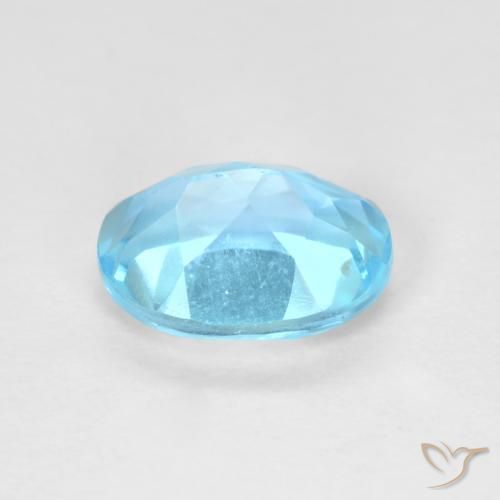 Topázio Azul Suíço Natural 1.76ct, oval, VVS-VS