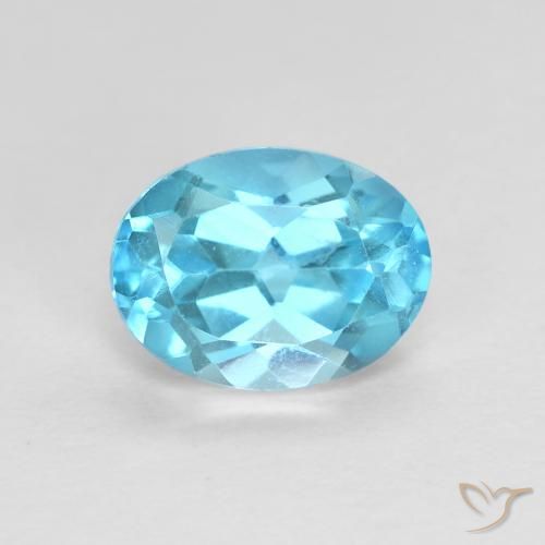 1.77ct Natural Azul Suíço Topázio, oval, VVS