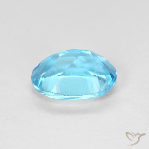 Topázio Azul Suíço Natural 1.60ct, oval, VVS