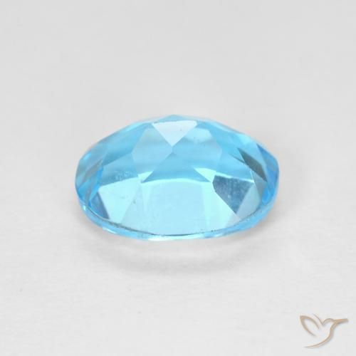 Topázio Azul Suíço Natural 1.68ct, oval, VVS