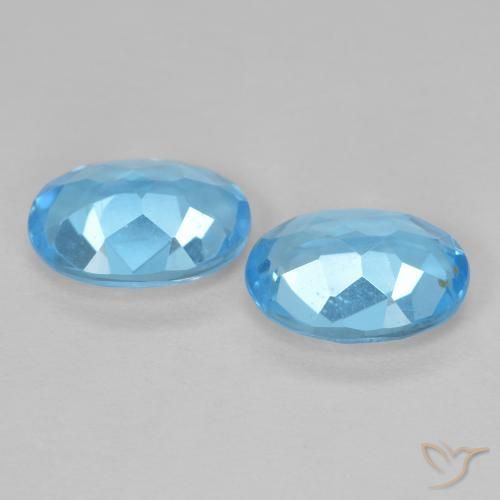 Pedras preciosas de Topázio Azul Suíço natural de 2.76 ct, oval, VS