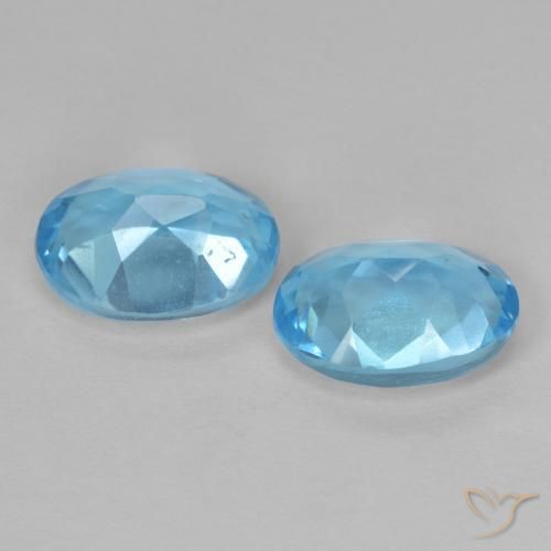 Pedras preciosas de Topázio Azul Suíço natural de 2.95 ct, oval, VVS-VS