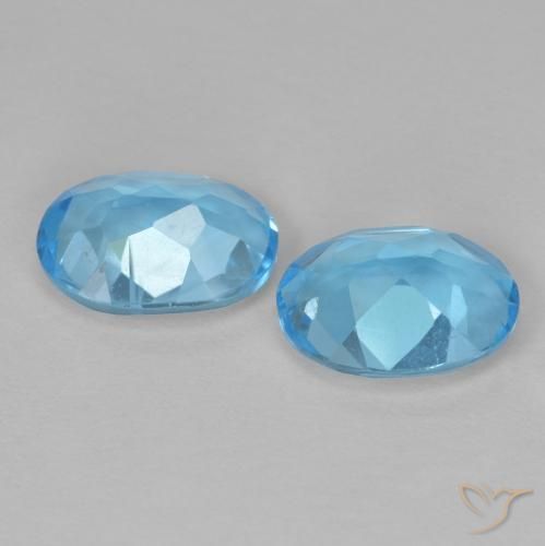 Pedras preciosas de Topázio Azul Suíço natural de 2.69 ct, oval, VVS-VS