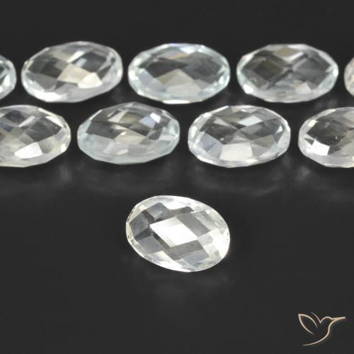 Topázio branco quente Natural 0.68ct, oval, VVS