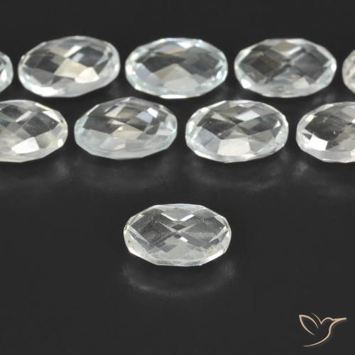 Topázio branco quente Natural 0.68ct, oval, VVS