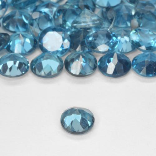 Topázio Londres Azul Natural 0.55ct, Redondo, VS