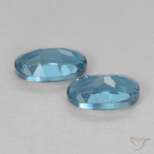 Pedras preciosas de Topázio Londres Azul natural de 0.59 ct, oval, VVS-VS