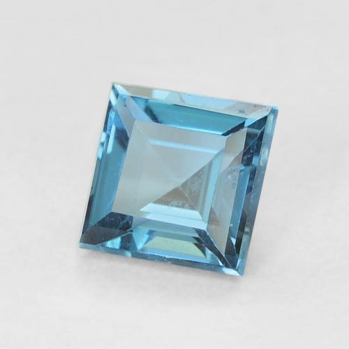 Topázio Londres Azul Natural 0.79ct, Quadrado, VVS