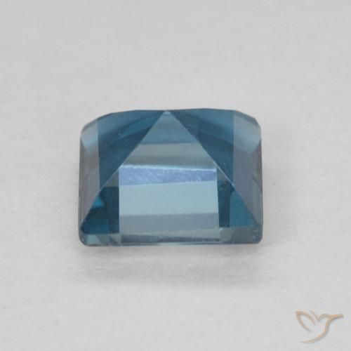 Topázio Londres Azul Natural 0.76ct, Quadrado, VVS-VS
