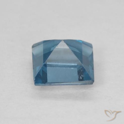 Topázio Londres Azul Natural 0.62ct, Quadrado, VVS-VS
