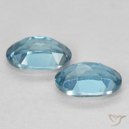 Pedras preciosas de Topázio Londres Azul natural de 1.17 ct, oval, VVS-VS