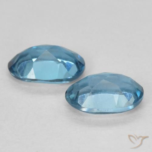 Pedras preciosas de Topázio Londres Azul natural de 1.13 ct, oval, VVS-VS