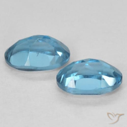 Pedras preciosas de Topázio Londres Azul natural de 1.25 ct, oval, VVS