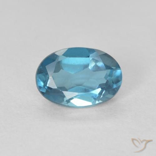 0.65ct Natural Londres Azul Topázio, oval, VVS