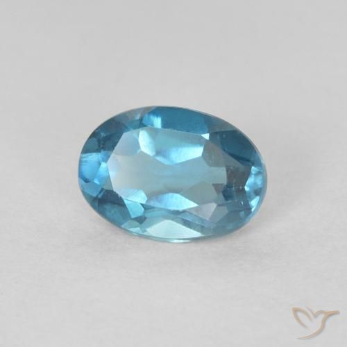 Topázio Londres Azul Natural 0.65ct, oval, VVS