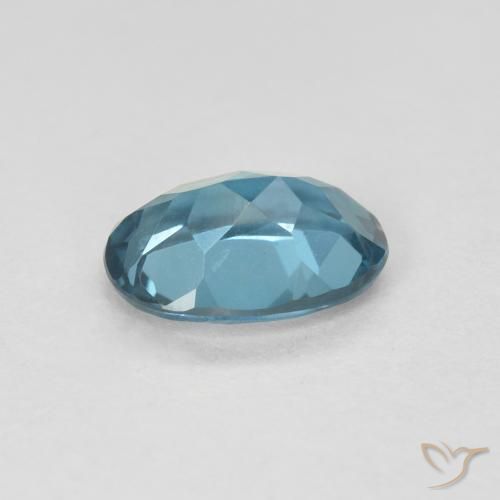Topázio Londres Azul Natural 0.80ct, oval, VVS