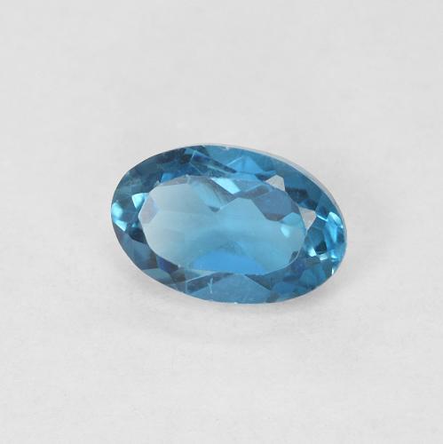 Topázio Londres Azul Natural 0.59ct, oval, VVS-VS