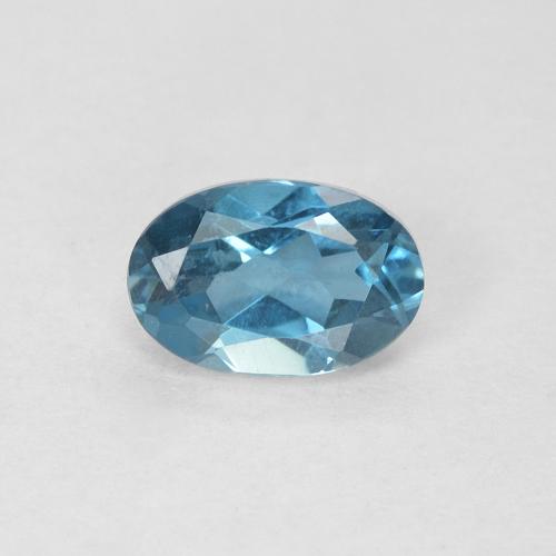 0.62ct Natural Londres Azul Topázio, oval, VVS-VS