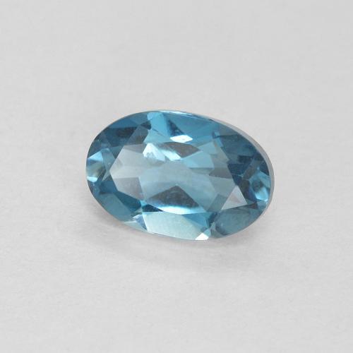 Topázio Londres Azul Natural 0.62ct, oval, VVS-VS