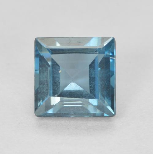 0.79ct Natural Londres Azul Topázio, Quadrado, VVS