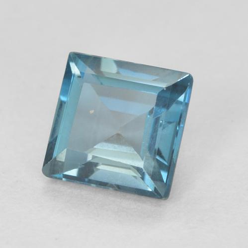 Topázio Londres Azul Natural 0.79ct, Quadrado, VVS
