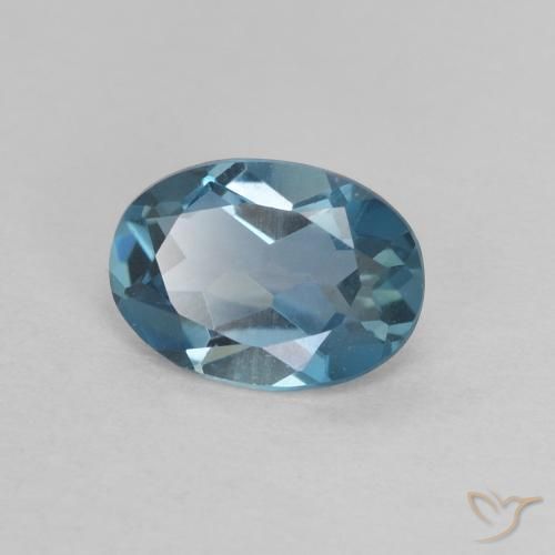 Topázio Londres Azul Natural 0.75ct, oval, VVS-VS