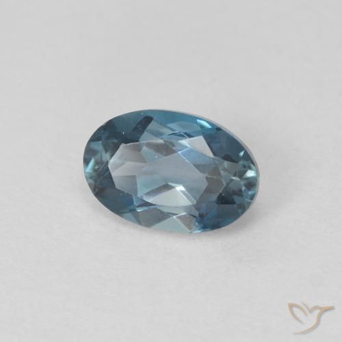 Topázio Londres Azul Natural 0.64ct, oval, VVS