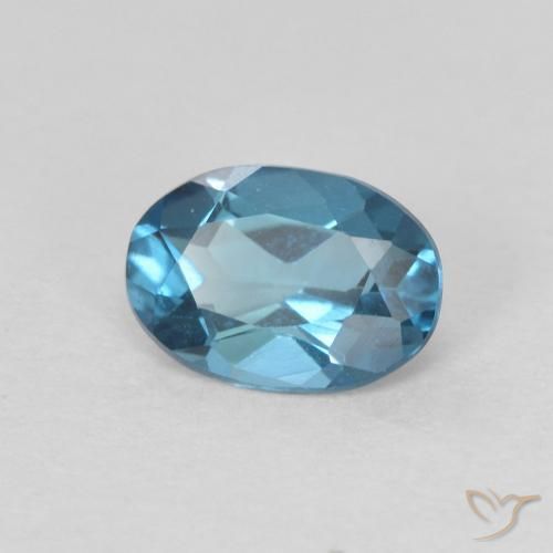 Topázio Londres Azul Natural 0.82ct, oval, VVS