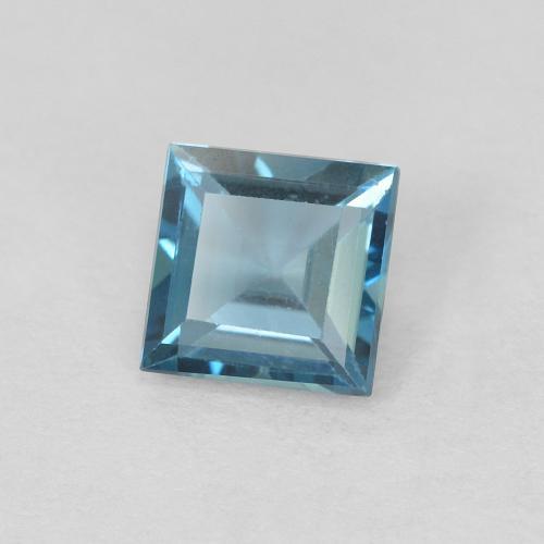 Topázio Londres Azul Natural 0.76ct, Quadrado, VVS-VS