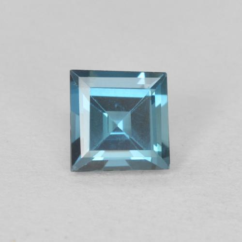 0.66ct Natural Londres Azul Topázio, Quadrado, VVS-VS