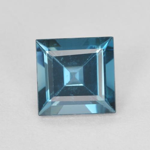 0.70ct Natural Londres Azul Topázio, Quadrado, VVS